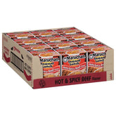 Maruchan Instant Lunch Ramen Noodles, Hot & Spicy Beef Flavor – Japanese-Style Instant Noodle Soup, Easy Meal Ready in 3 Minutes – 2.25 Oz. (12 Pack)