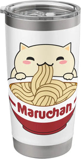 Maruchan Instant Lunch Cute Cat Ramen Bowl Logo Stainless Steel Insulated Tumbler