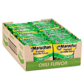 Maruchan Ramen Noodle Soup, Chili Flavor – Japanese-Style Instant Noodles, Quick & Easy Meal for Kids, Students & Busy Families – 3 Oz. (24 Pack)