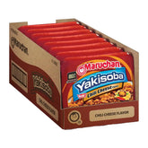 Maruchan Yakisoba, Chili Cheese Flavor – Stir-Fried Japanese Instant Ramen Noodles, High Protein Microwavable Meal – 3.86 Oz. (8 Pack)