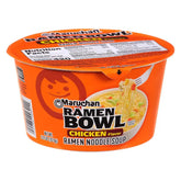 Maruchan Ramen Bowl, Chicken Flavor – Japanese-Style Instant Noodle Soup, Microwaveable Easy Meal for Students and Busy Families – 3.39 Oz. (6 Pack)