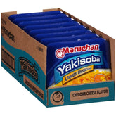 Maruchan Yakisoba, Cheddar Cheese Flavor – Stir-Fried Japanese Instant Ramen Noodles, High Protein Microwavable Meal – 3.96 Oz. (8 Pack)