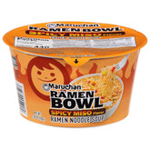 Maruchan Ramen Bowl, Spicy Miso Flavor – Japanese-Style Instant Noodle Soup, Microwaveable Easy Meal for Busy Families – 3.39 Oz. (6 Pack)