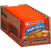 Maruchan Yakisoba, Chicken Flavor – Stir-Fried Japanese Instant Ramen Noodles, High Protein Microwavable Meal – 4 Oz. (8 Pack)