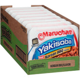 Maruchan Yakisoba, Korean BBQ Flavor – Stir-Fried Japanese Instant Ramen Noodles, High Protein Microwavable Meal – 4.12 Oz. (8 Pack)