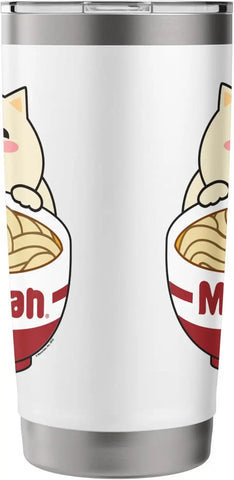 Maruchan Instant Lunch Cute Cat Ramen Bowl Logo Stainless Steel Insulated Tumbler