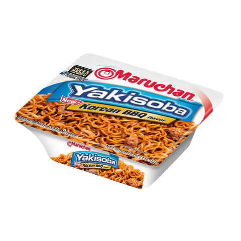 Maruchan Yakisoba Korean BBQ flavor, Japanese Instant Ramen Noodles, 4.12 Oz, 8 Count (Pack of 2)