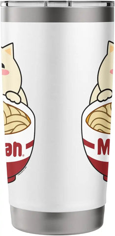 Maruchan Instant Lunch Cute Cat Ramen Bowl Logo Stainless Steel Insulated Tumbler