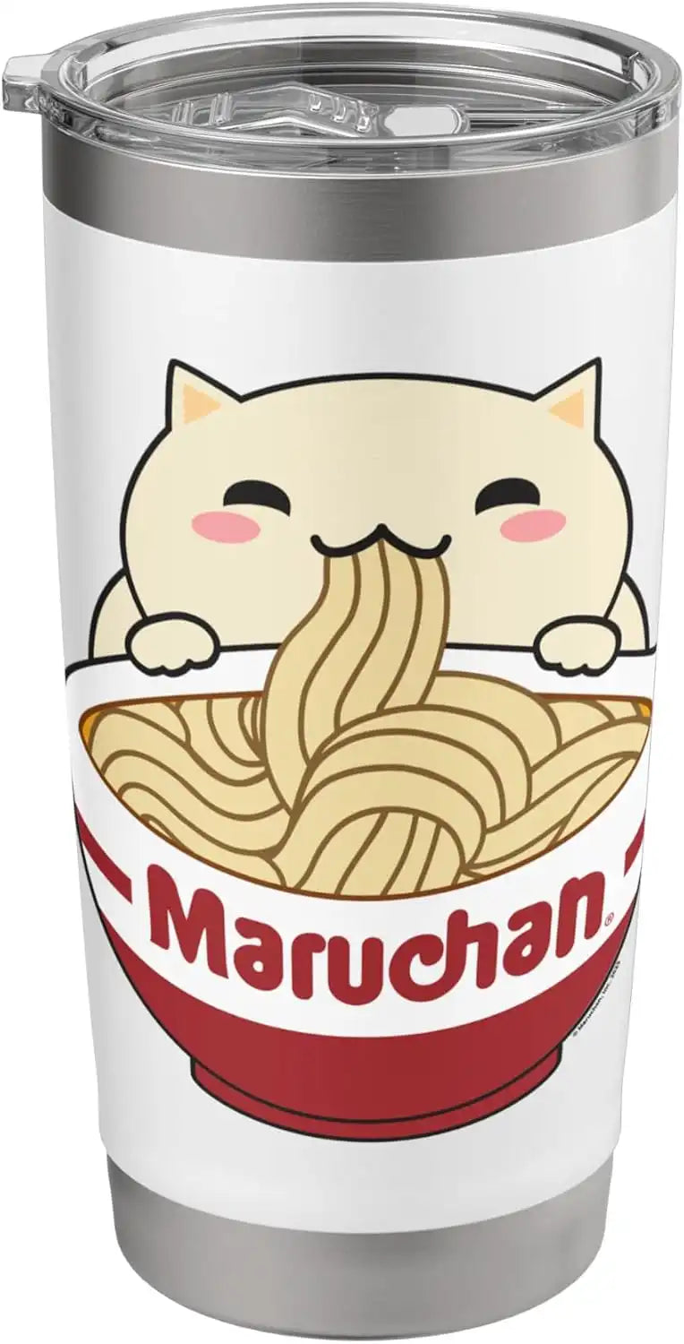 Maruchan Instant Lunch Cute Cat Ramen Bowl Logo Stainless Steel Insulated Tumbler