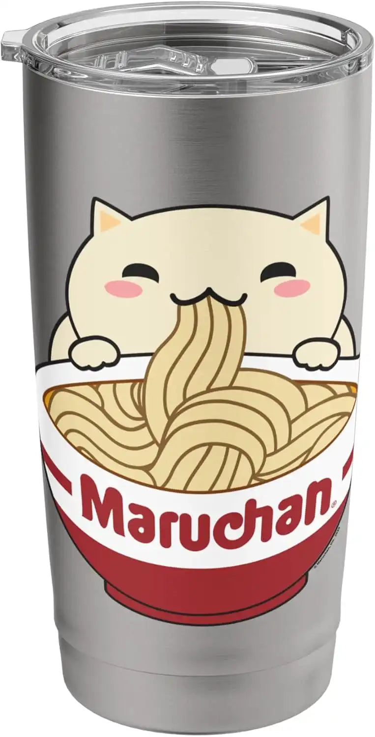 Maruchan Instant Lunch Cute Cat Ramen Bowl Logo Stainless Steel Insulated Tumbler
