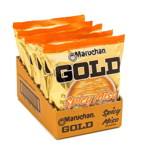 Maruchan Gold Spicy Miso Craft Ramen Noodles, Restaurant Quality Instant Ramen, 4.21 Oz, 5 Count (Pack of 2)