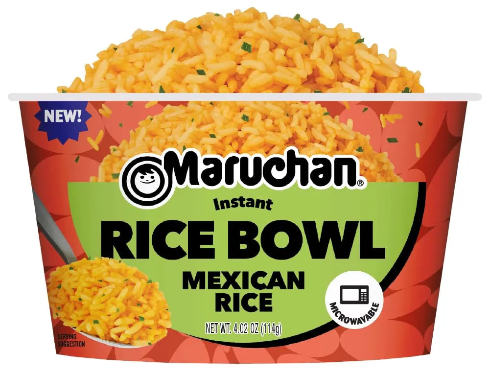 Maruchan Instant Rice Bowl, Mexican Flavor – Microwavable Quick & Easy Side Dish or Meal for Kids, Students and Busy Families – 4.02 Oz. (6 Pack)