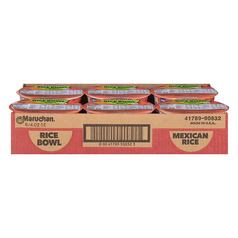 Maruchan Instant Rice Bowl, Mexican Flavor – Microwavable Quick & Easy Side Dish or Meal for Kids, Students and Busy Families – 4.02 Oz. (6 Pack)