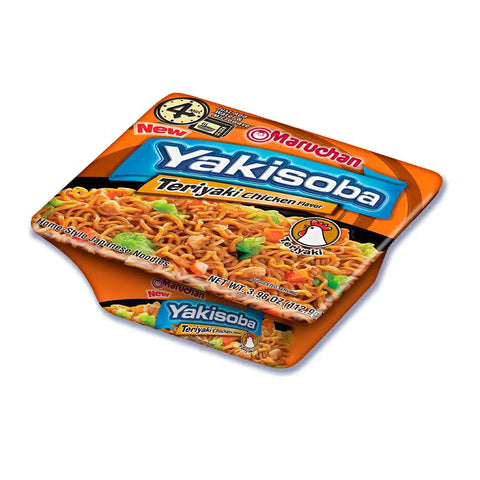 Maruchan Yakisoba Teriyaki Chicken, Japanese Instant Ramen Noodles, 3.98 Oz, 8 Count (Pack of 2)