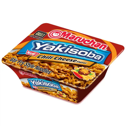 Maruchan Yakisoba Chili Cheese,Japanese Instant Ramen Noodles,3.86 Oz,(Pack of 16)