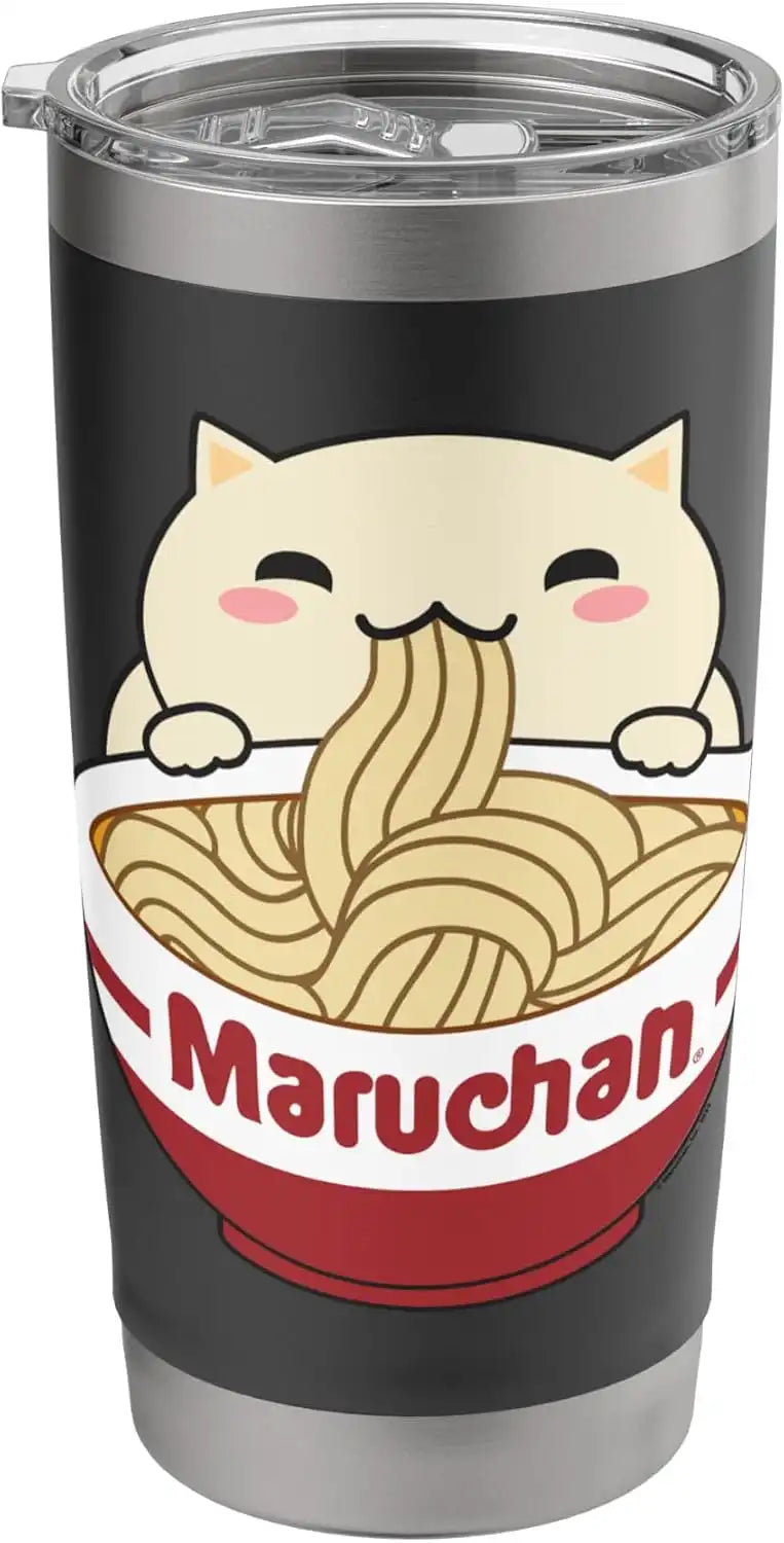 Maruchan Instant Lunch Cute Cat Ramen Bowl Logo Stainless Steel Insulated Tumbler