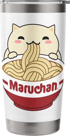 Maruchan Instant Lunch Cute Cat Ramen Bowl Logo Stainless Steel Insulated Tumbler