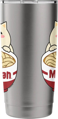 Maruchan Instant Lunch Cute Cat Ramen Bowl Logo Stainless Steel Insulated Tumbler