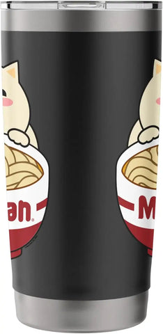 Maruchan Instant Lunch Cute Cat Ramen Bowl Logo Stainless Steel Insulated Tumbler
