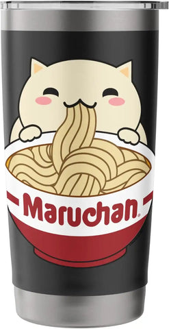 Maruchan Instant Lunch Cute Cat Ramen Bowl Logo Stainless Steel Insulated Tumbler