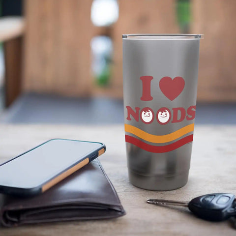 Maruchan I Heart Noods Humour Logo Stainless Steel Insulated Tumbler