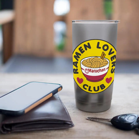 Maruchan Instant Lunch Ramen Lovers Club Bowl Logo Stainless Steel Insulated Tumbler