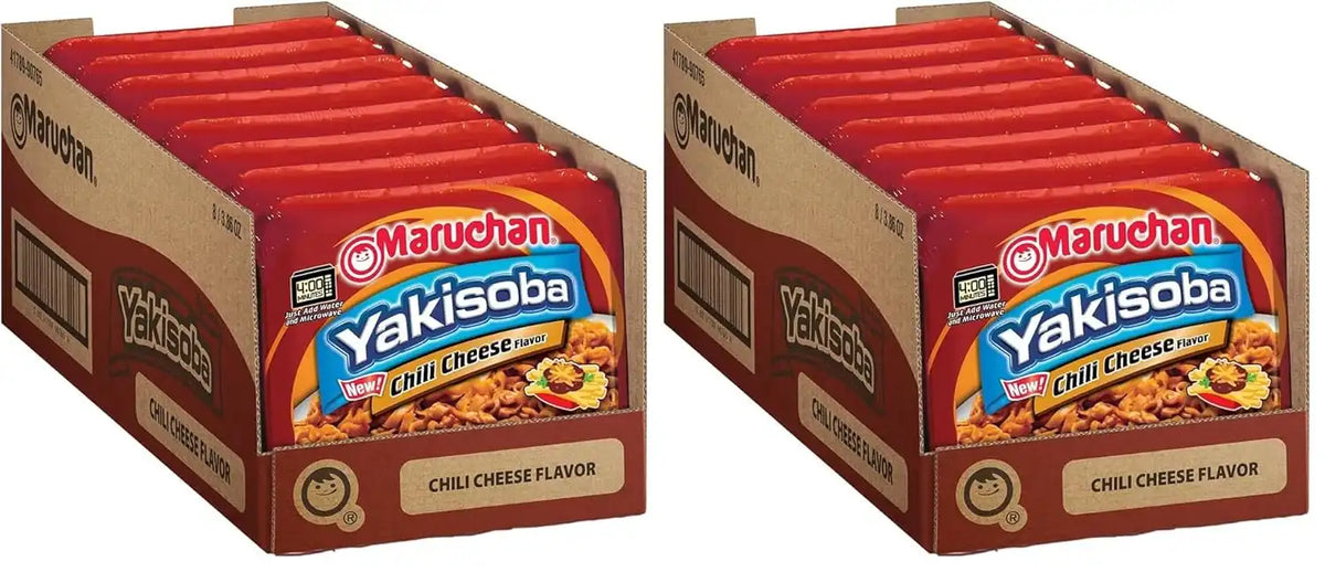 Maruchan Yakisoba Chili Cheese,Japanese Instant Ramen Noodles,3.86 Oz,(Pack of 16)