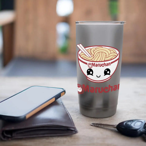 Maruchan Cute Noodle Bowl Face Logo Stainless Steel Insulated Tumbler