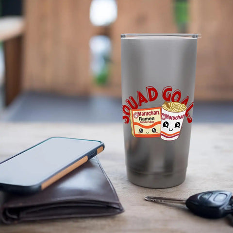 Maruchan Instant Lunch Squad Goals Noodle Friendship Kawaii Stainless Steel Insulated Tumbler