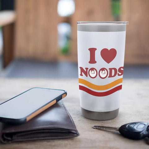 Maruchan I Heart Noods Humour Logo Stainless Steel Insulated Tumbler