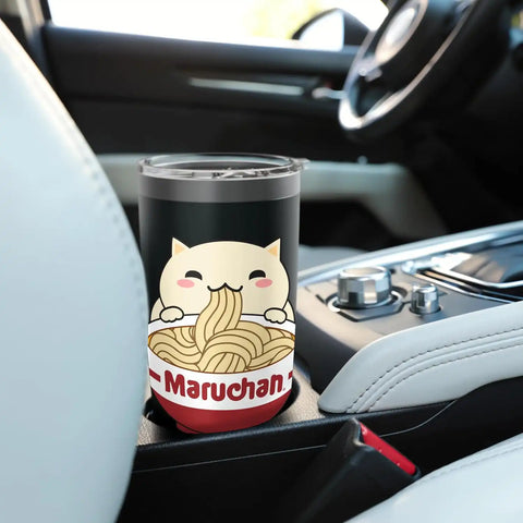 Maruchan Instant Lunch Cute Cat Ramen Bowl Logo Stainless Steel Insulated Tumbler