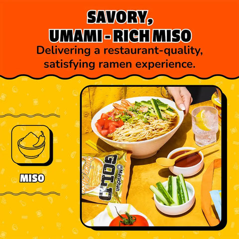 Maruchan Gold Ramen Noodle Soup, Spicy Miso Flavor – Restaurant Quality Japanese-Style Instant Noodles, Quick & Easy Meal – 4.21 Oz. (5 Pack)