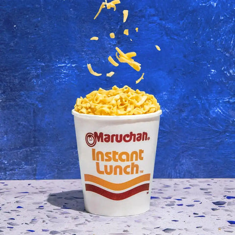 Maruchan Instant Lunch Ramen Noodles, Cheddar Cheese Flavor – Japanese-Style Instant Noodle Soup, Easy Meal Ready in 3 Minutes – 2.25 Oz., (Pack of 24)