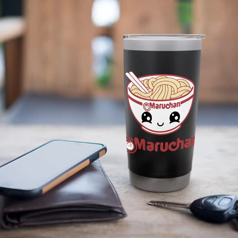 Maruchan Cute Noodle Bowl Face Logo Stainless Steel Insulated Tumbler