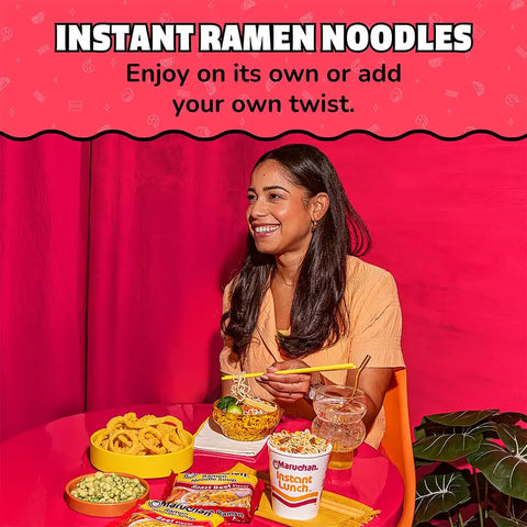 Maruchan Ramen Roast Beef,Instant Ramen Noodles,Ready to Eat Meals,3 Oz,(Pack of 48)