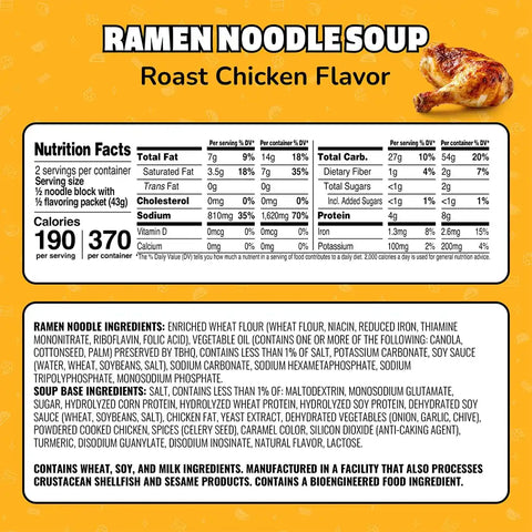 Maruchan Ramen Noodle Soup, Roast Chicken Flavor – Japanese-Style Instant Noodles, Quick & Easy Meal for Students & Busy Families – 3 Oz. (24 Pack)