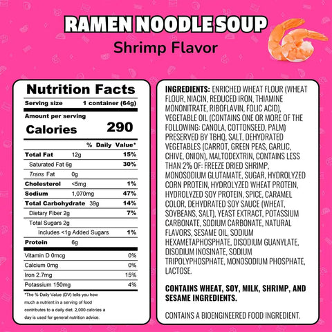 Maruchan Ramen Shrimp Flavor, 2.25 Ounce (Pack of 24)