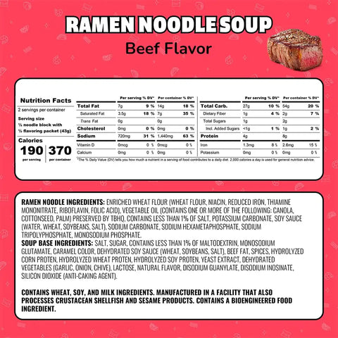 Maruchan Ramen Noodle Soup, Beef Flavor – Japanese-Style Instant Noodles, Quick & Easy Meal for Kids, Students & Busy Families – 3 Oz. (24 Pack)
