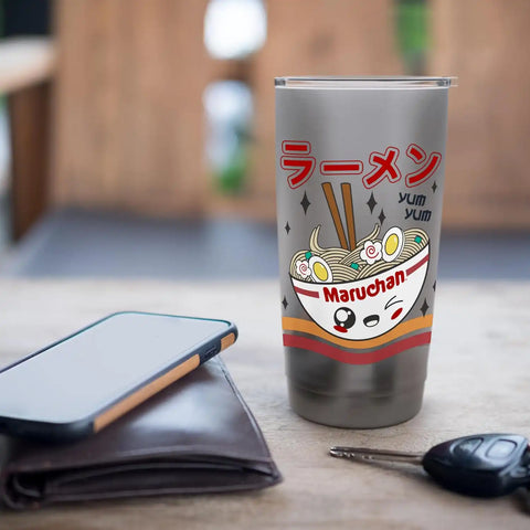 Maruchan Yum Yum Winking Noodle Bowl Poster Stainless Steel Insulated Tumbler