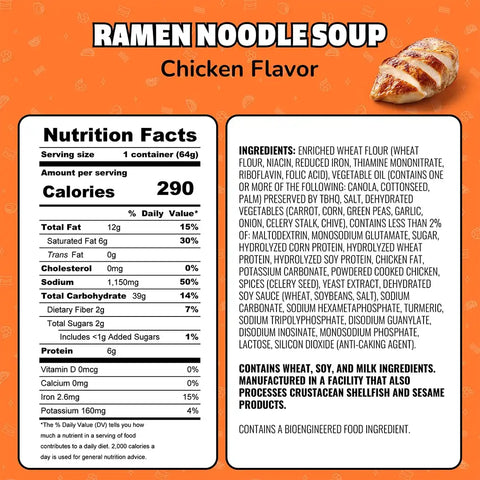 Maruchan Instant Lunch Ramen Noodles, Chicken Flavor – Japanese-Style Instant Noodle Soup, Easy Meal Ready in 3 Minutes – 2.25 Oz. (12 Pack)