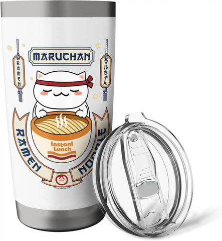 Maruchan Instant Lunch Kawaii Cat Ramen Noodle Bowl Stainless Steel Insulated Tumbler