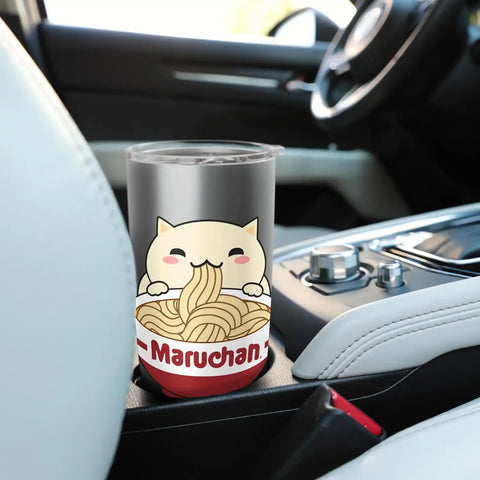 Maruchan Instant Lunch Cute Cat Ramen Bowl Logo Stainless Steel Insulated Tumbler