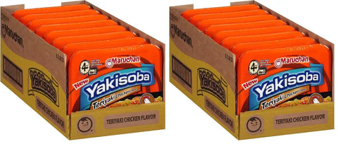 Maruchan Yakisoba Teriyaki Chicken, Japanese Instant Ramen Noodles, 3.98 Oz, 8 Count (Pack of 2)