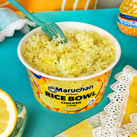 Maruchan Instant Rice Bowl, Chicken Flavor – Microwavable Quick & Easy Side Dish or Meal for Kids, Students and Busy Families – 3.76 Oz. (6 Pack)