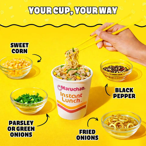 Maruchan Instant Lunch Ramen Noodles, Roast Chicken Flavor – Japanese-Style Instant Noodle Soup, Easy Meal Ready in 3 Minutes – 2.25 Oz. (12 Pack)