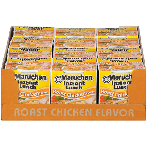 Maruchan Instant Lunch Ramen Noodles, Roast Chicken Flavor – Japanese-Style Instant Noodle Soup, Easy Meal Ready in 3 Minutes – 2.25 Oz., (Pack of 24)