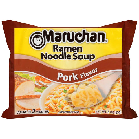 Maruchan Ramen Pork Flavor, 3.0 Oz(Pack of 48)